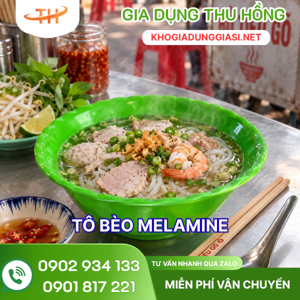 Tô bèo melamine Tô bèo nhựa melamine chịu nhiệt cho quán ăn
