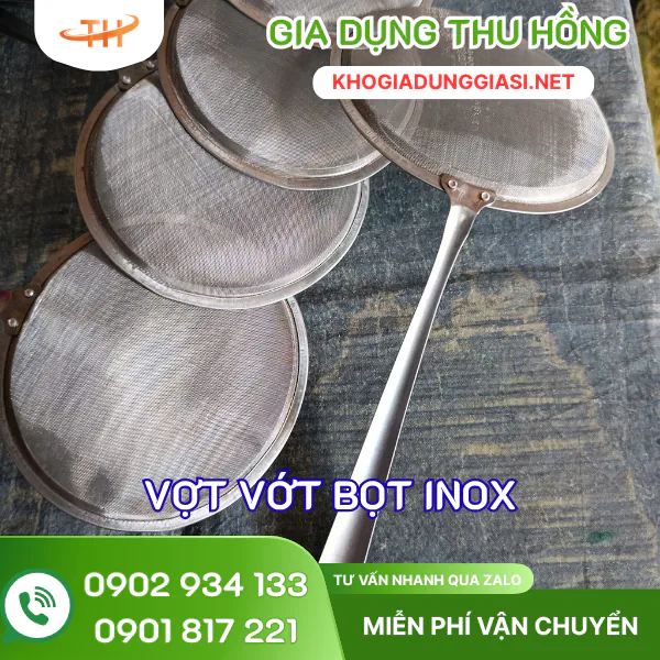 Vợt inox vớt bọt giá sỉ rẻ tại Thu Hồng Vợt inox vớt bọt giá sỉ rẻ tại Thu Hồng