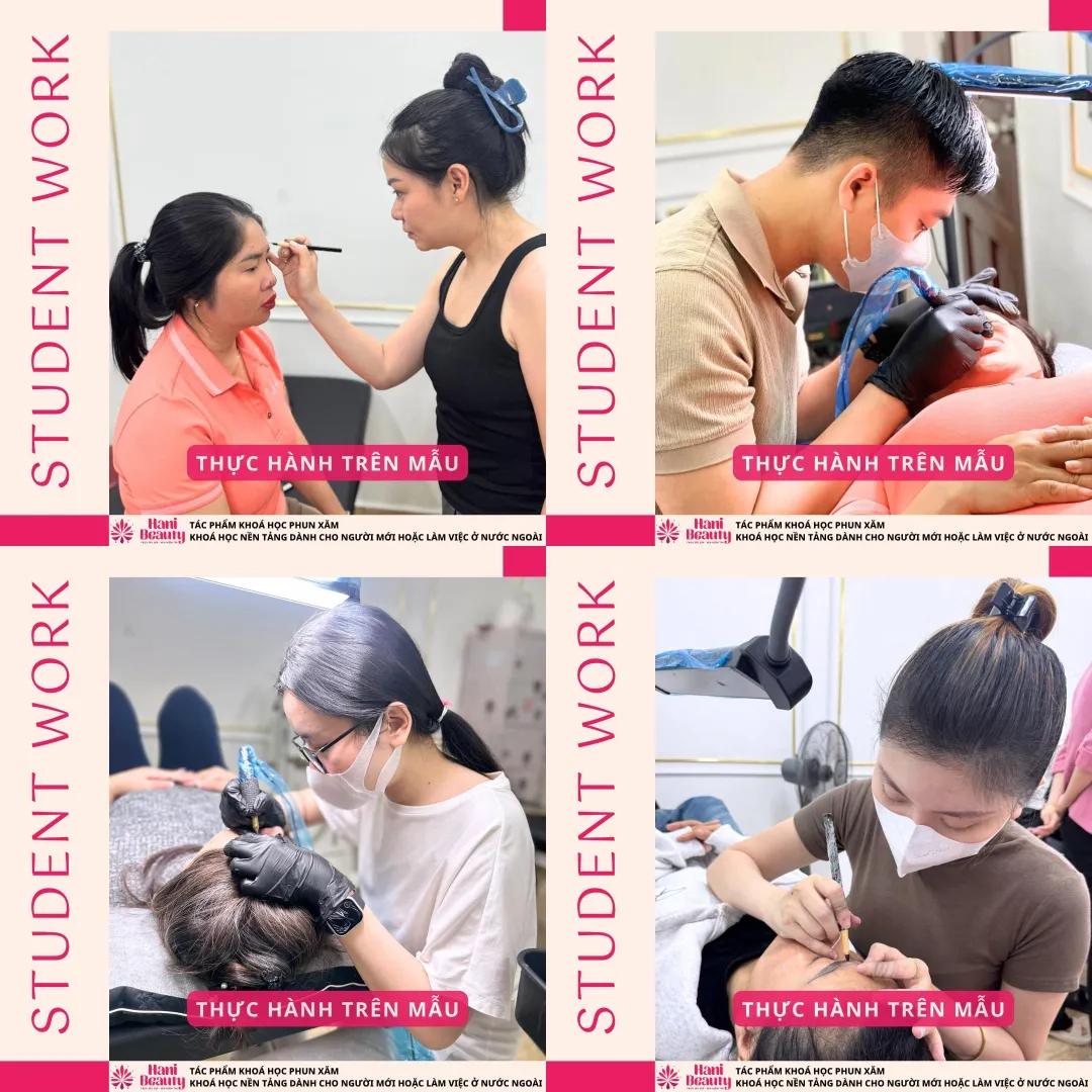 tác phẩm học viên phun xăm hani