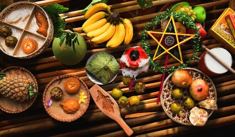 Mâm cỗ Trung thu truyền thống