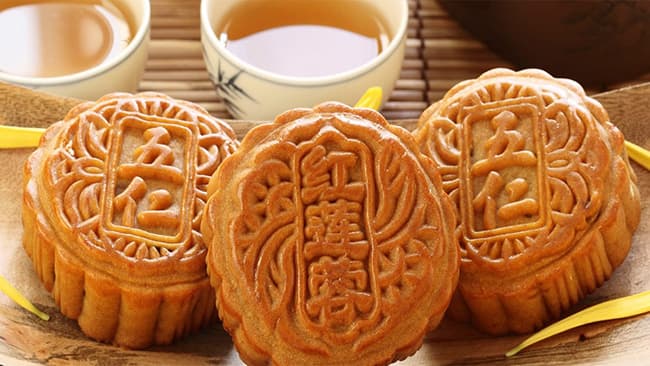 Bánh Trung thu được thiết kế hầu hết theo hình tròn