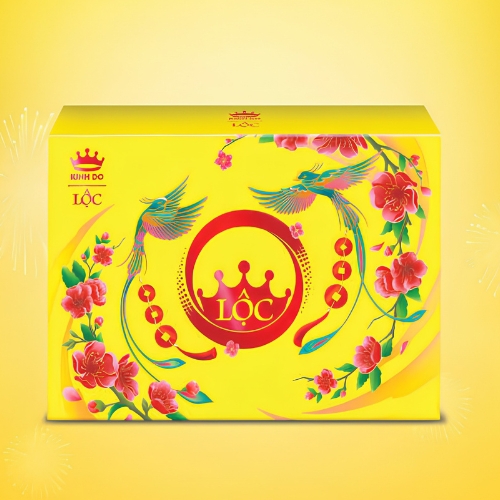 Hộp tết Lộc Phú Quý Vàng