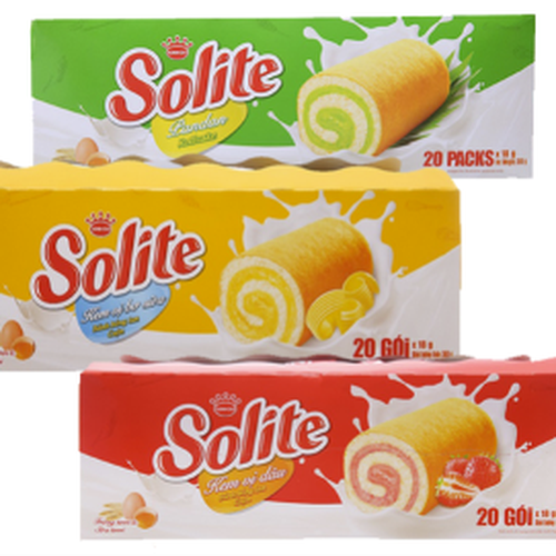 Bánh bông lan cuộn Solite khay