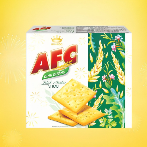 Bánh AFC bánh cracker dinh dưỡng vị rau (hộp giấy)