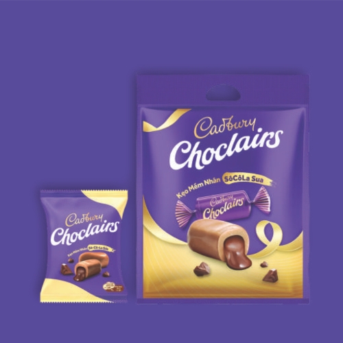 KẸO MỀM CADBURY CHOCLAIRS – Túi 165G