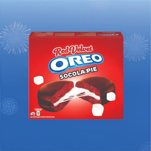 OREO socola pie - red velvet (hộp giấy)