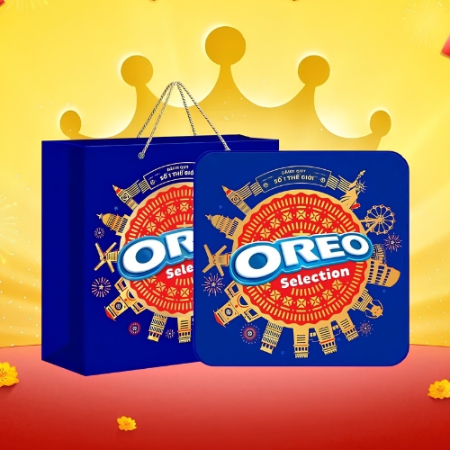 Bánh quy OREO thập cẩm vị vani, socola & vị dâu
