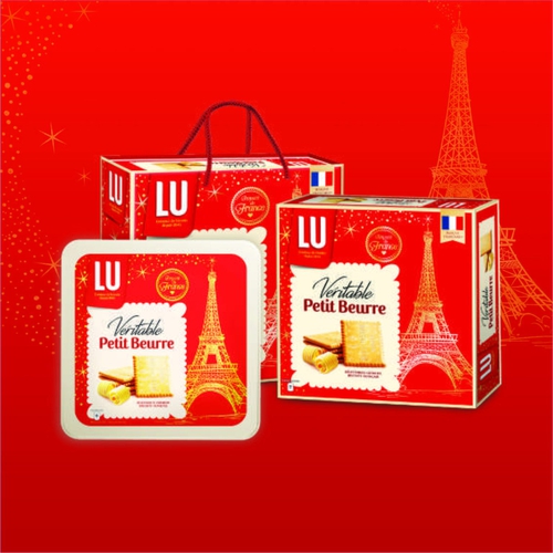 Bánh quy LU Veritable Petit Beurre (hộp thiếc)