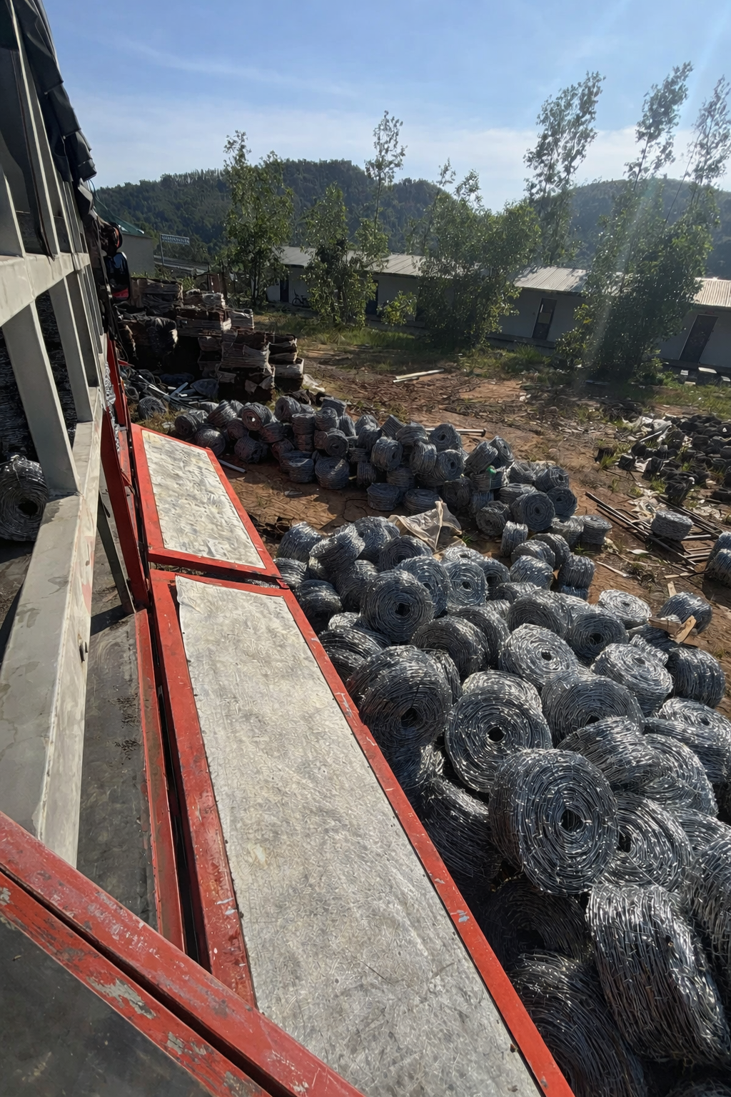 kẽm gai 2.5 ly nhúng nóng kẽm giao cho công trình Hoài Ân Bình Định