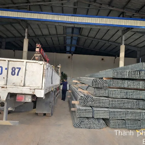 Cung cấp 50 Tấn Thép Hộp Vuông 50x50x2.0mm Hòa Phát Nhúng Nóng Kẽm tại Tân Uyên - Bình Dương