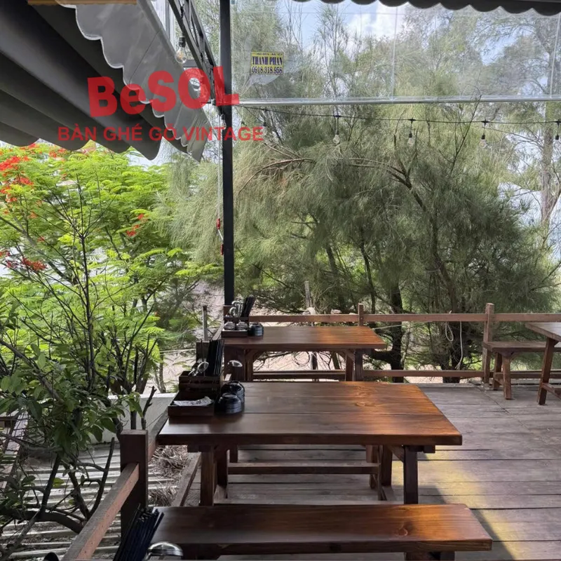 Combo [Truyền Thống] [Màu Gỗ Tự Nhiên] Khay Đựng Gia Vị Muỗng Đũa và Hộp Đựng Giấy Ăn Gỗ BeSOL [CBTT2]