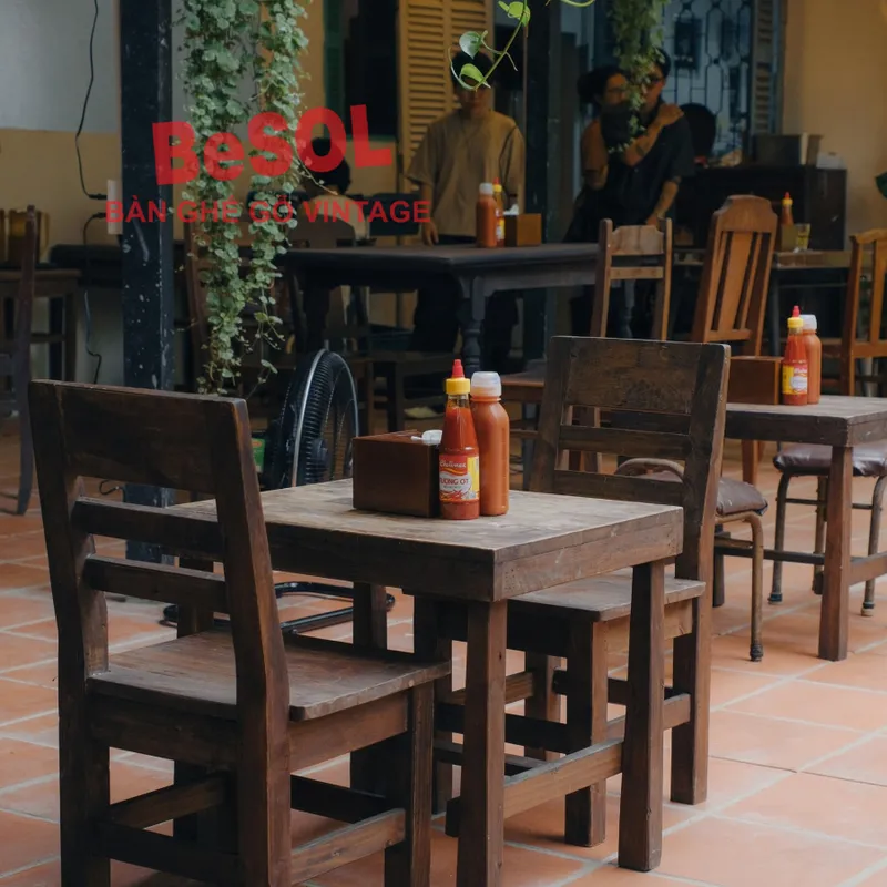 Combo [Sang Trọng] [Màu Gỗ Óc Chó] Hộp Đựng Đũa Muỗng Ngăn Kéo và Hộp giấy ăn Vuông Bằng Gỗ BeSOL [CBST1]