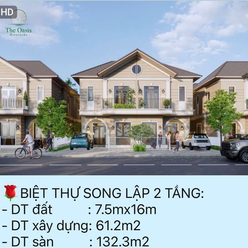 Biệt thự Oasis Riverside ký gửi giá tốt