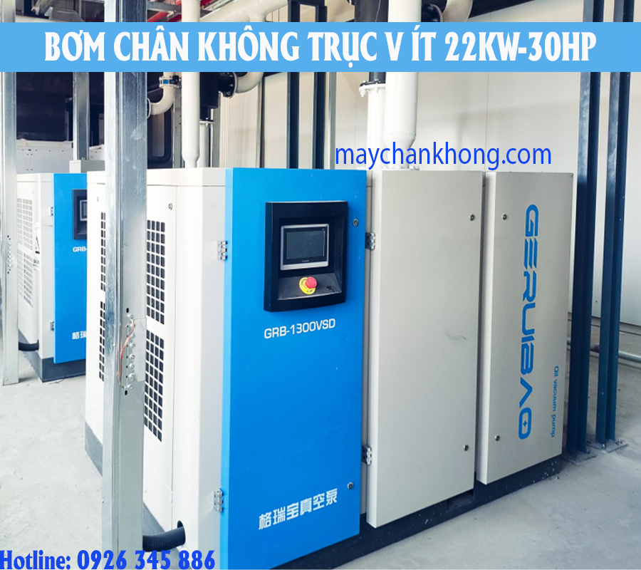 lắp đặt bơm chân không Geruibao 22kw 30hp