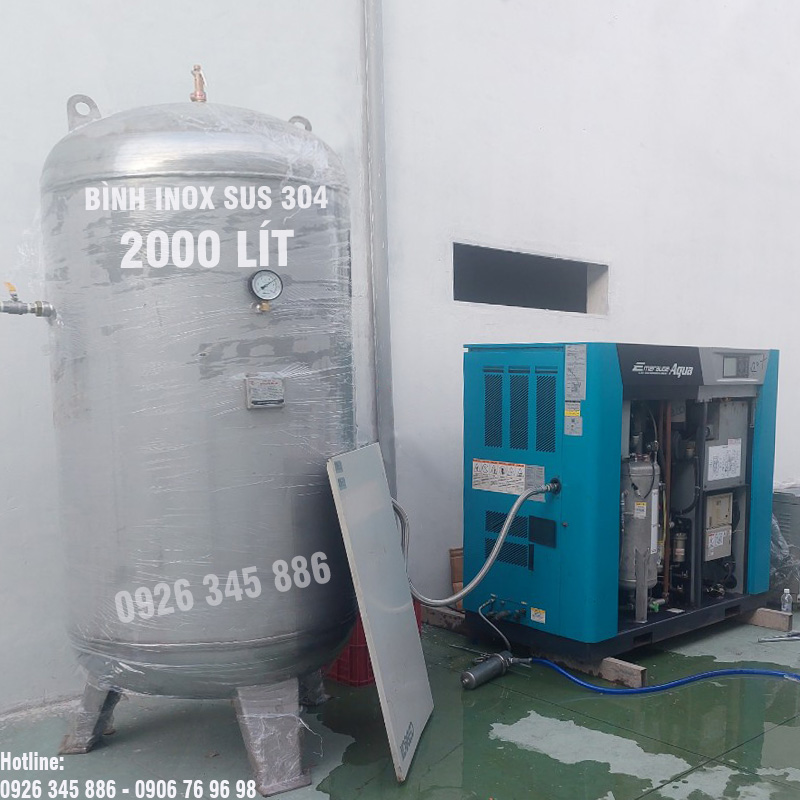 Bình 2000 Lít INOX SUS 304