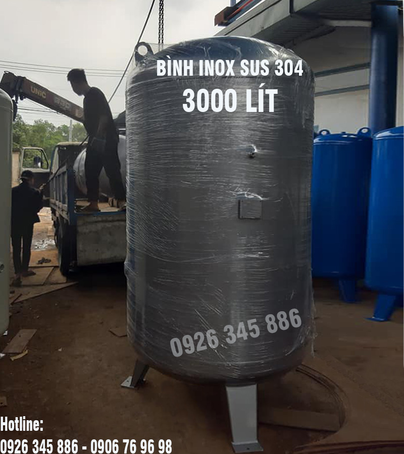 Bình 3000 Lít INOX SUS 304