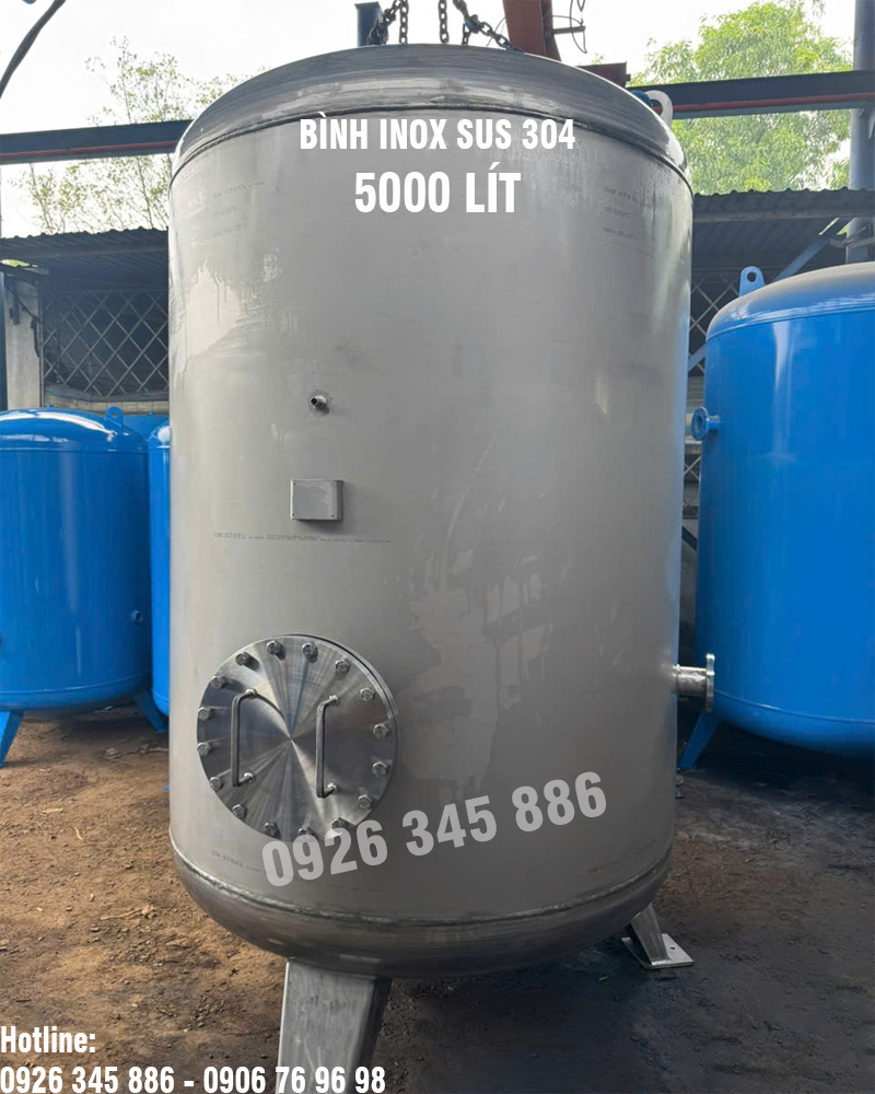 Bình 5000 Lít INOX SUS 304