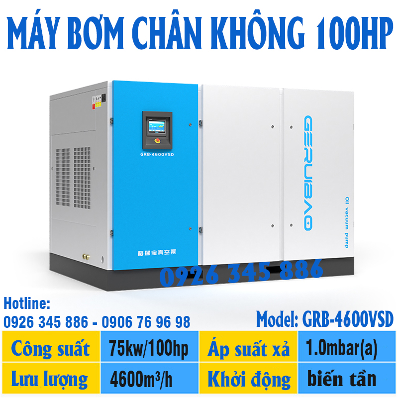 Bơm chân không 100hp