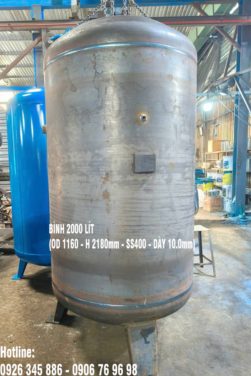Bình chứa khí nén 2000 lít