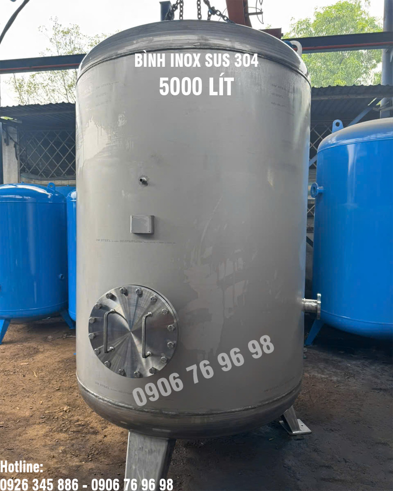 bình chứa khí nén 5000 lít
