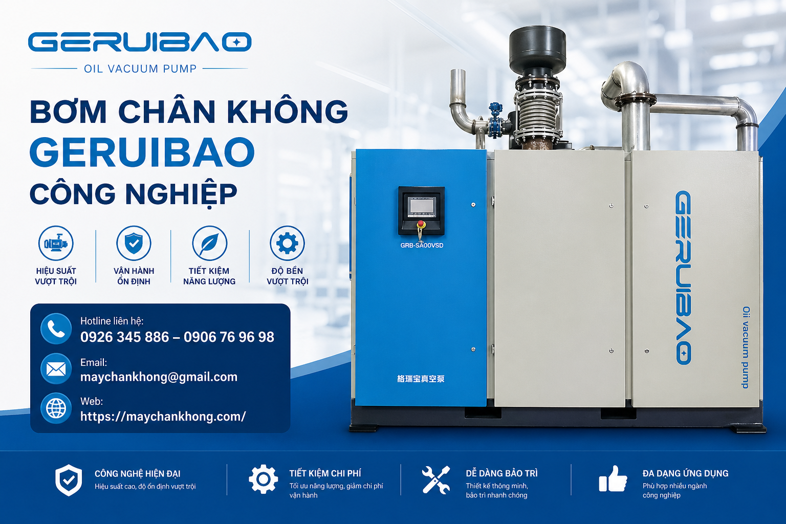 bơm chân không công nghiệp