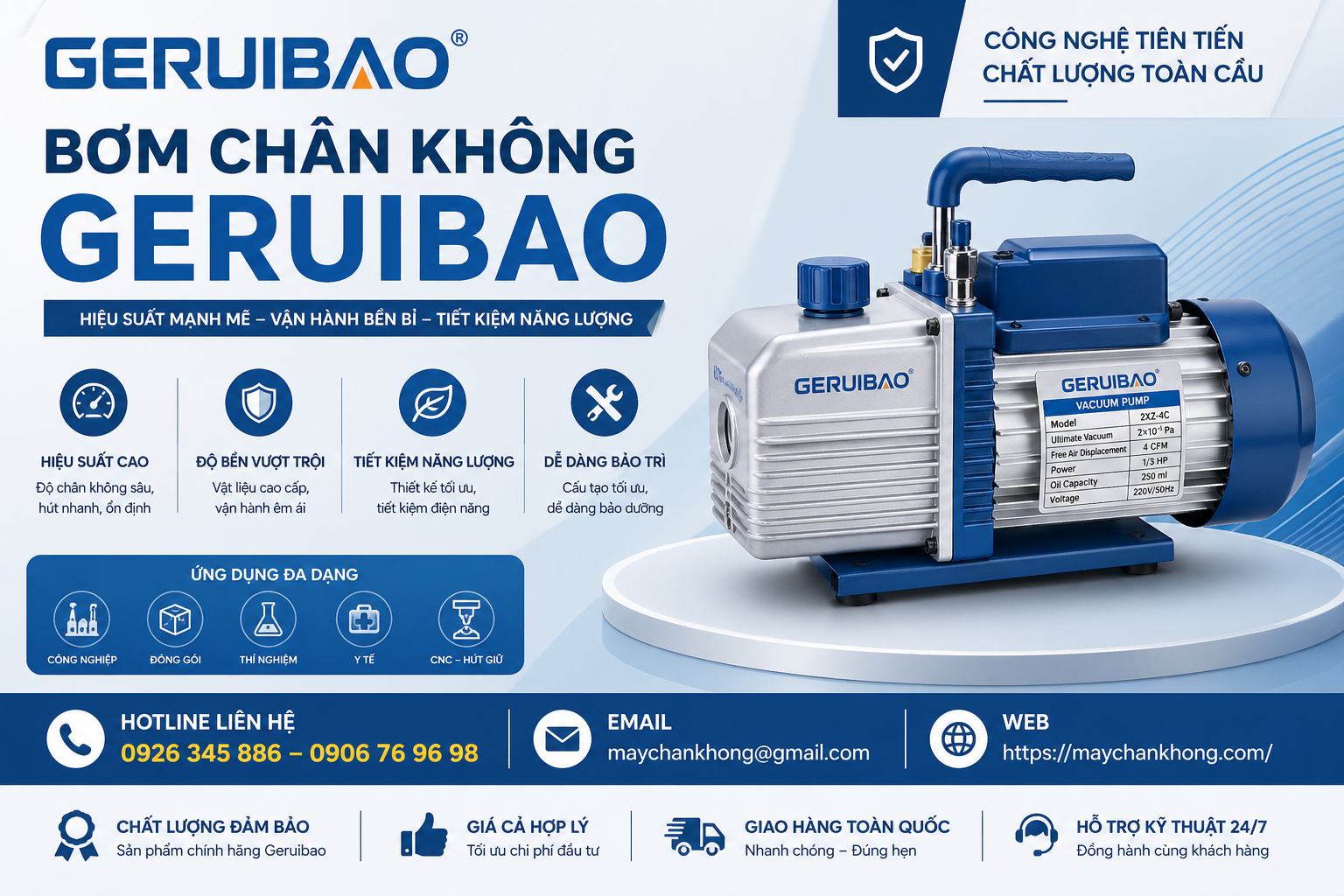 bơm chân không Geruibao