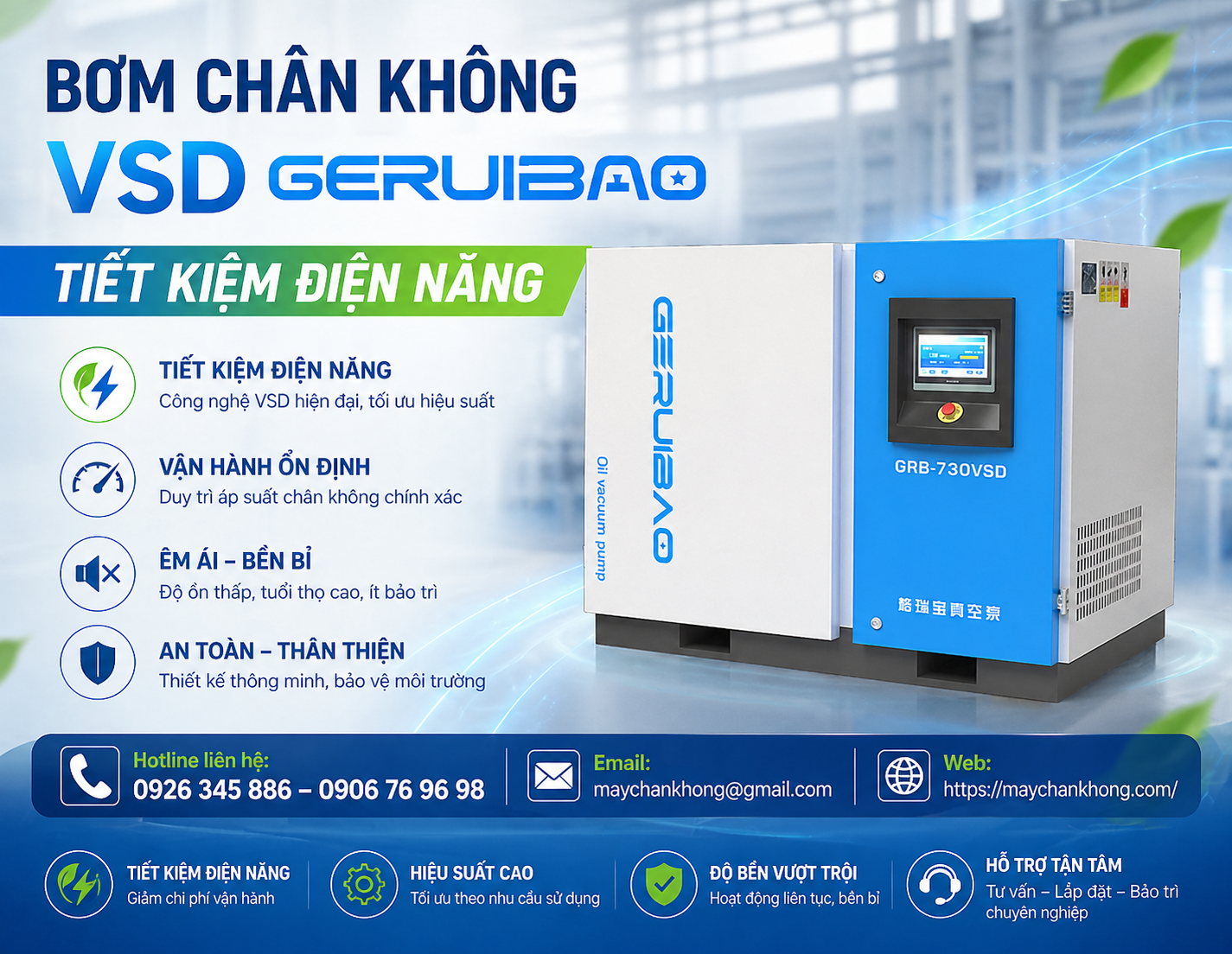 bơm chân không VSD Geruibao