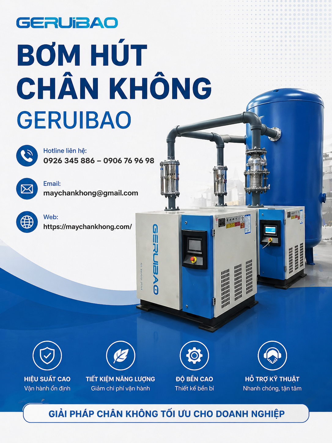 bơm hút chân không geruibao