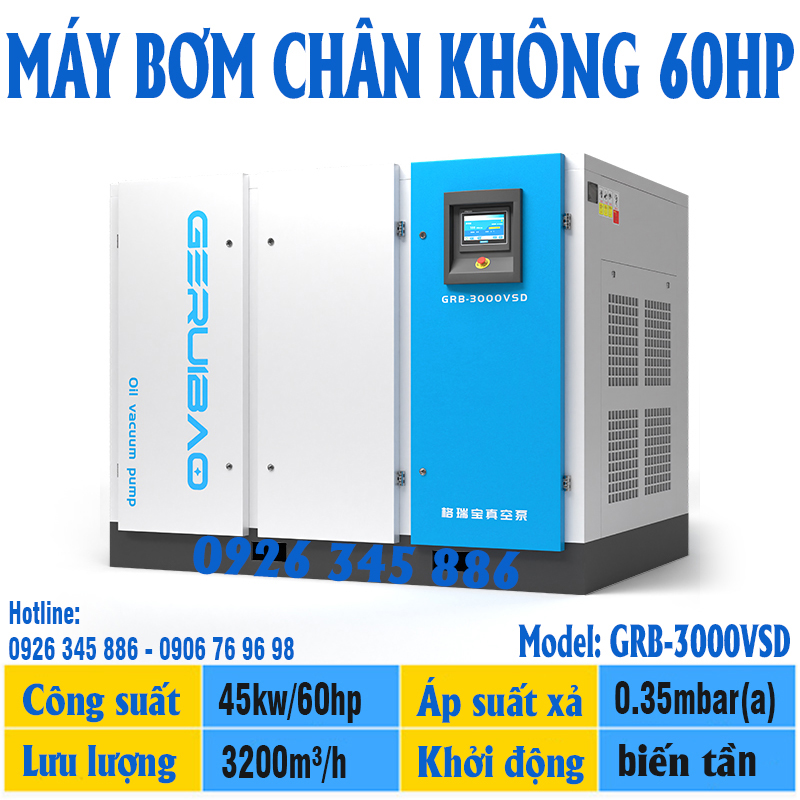 bơm chân không 60hp