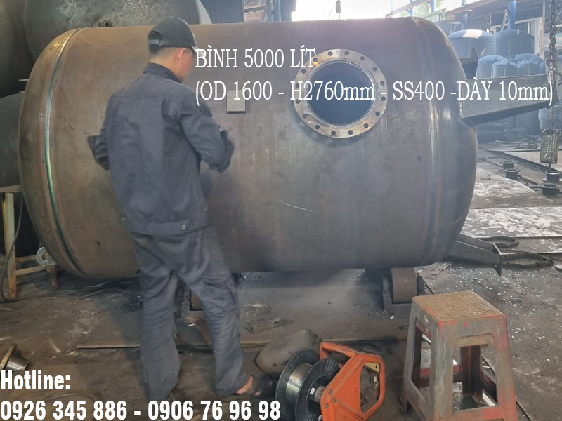 bình nén khí 5000 lít