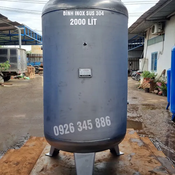 Bình 2000 LíT INOX SUS 304 