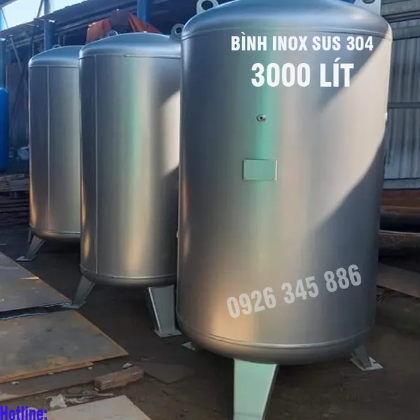 Bình 3000 LíT INOX SUS 304 