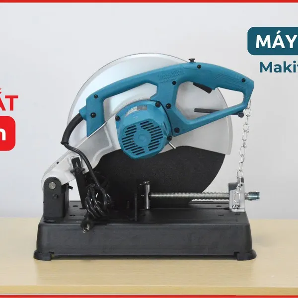 Máy cắt sắt thiết kế 3 chân đế bọc cao su Makita