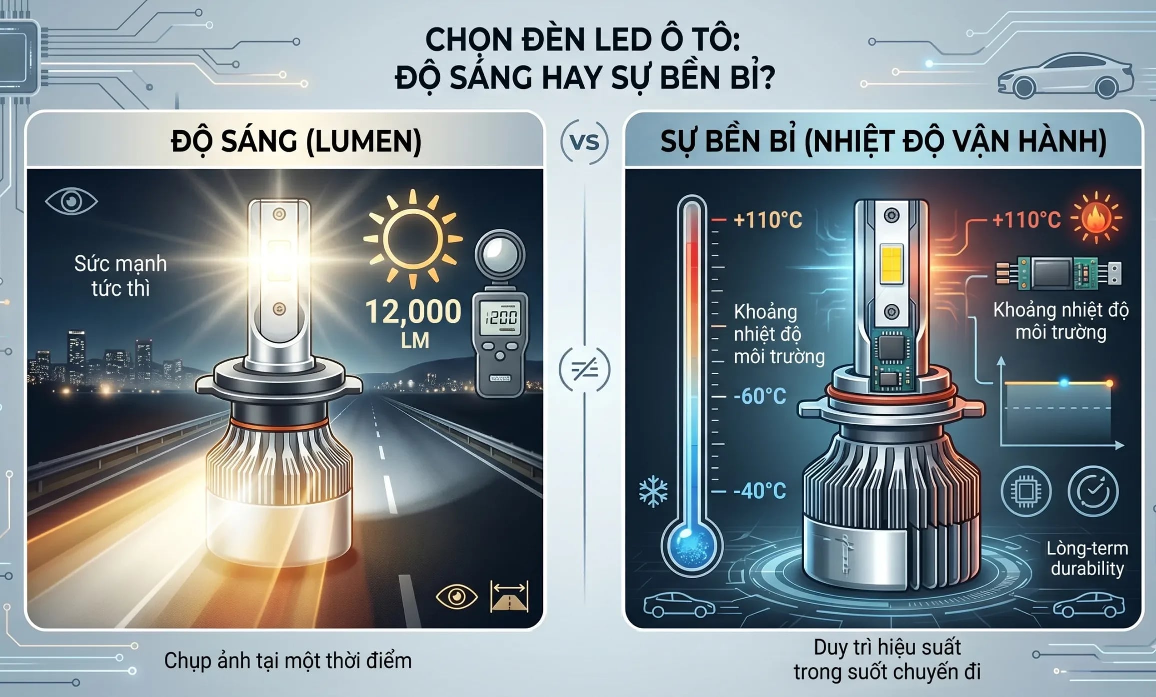đèn led ô tô tại TPHCM