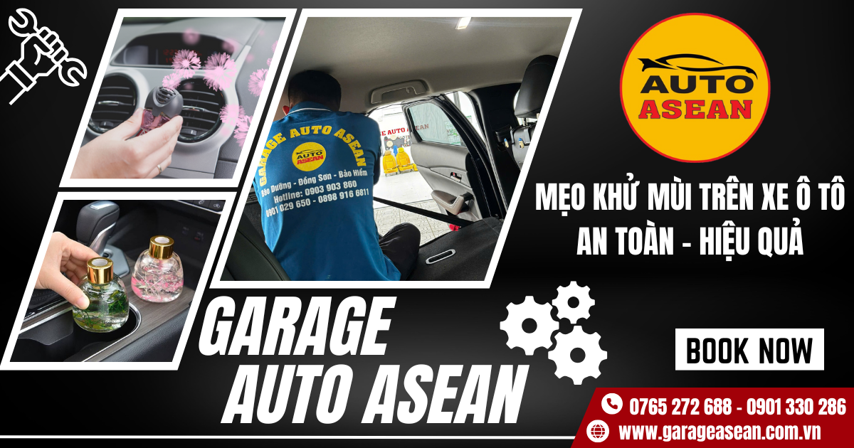 chia sẻ mẹo khử mùi cho ô tô cực kỳ hiệu quả