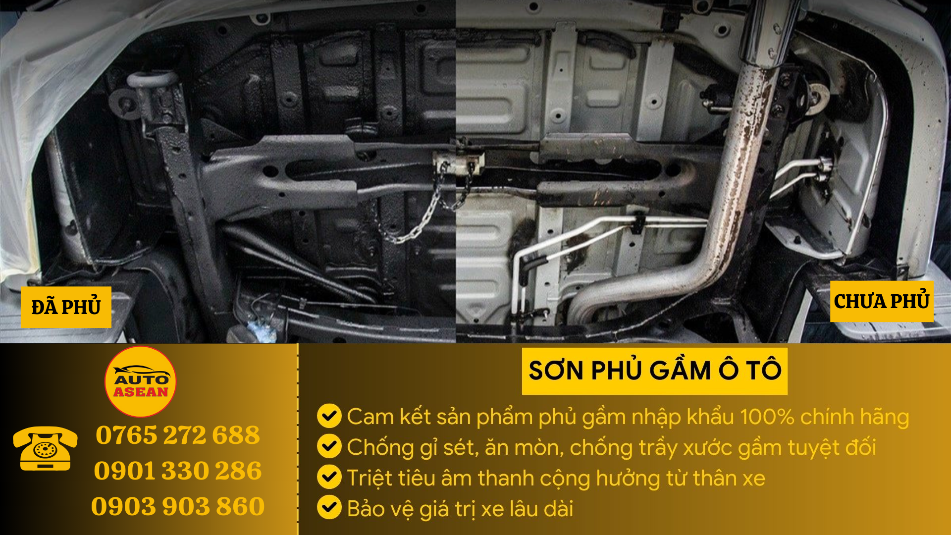 Sơn phủ gầm ô tô uy tín tại Bình Dương