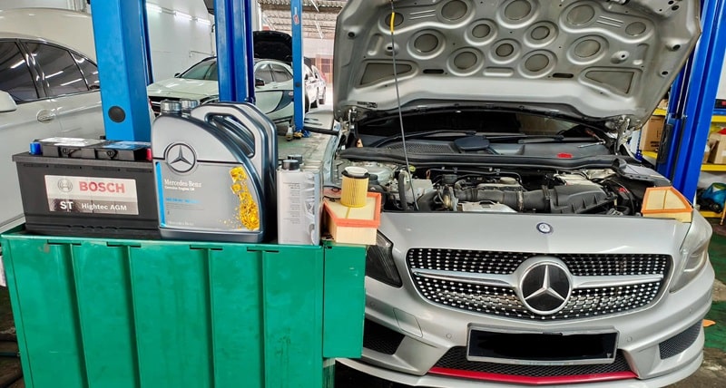 gara ô tô chuyên Mercedes tại TPHCM
