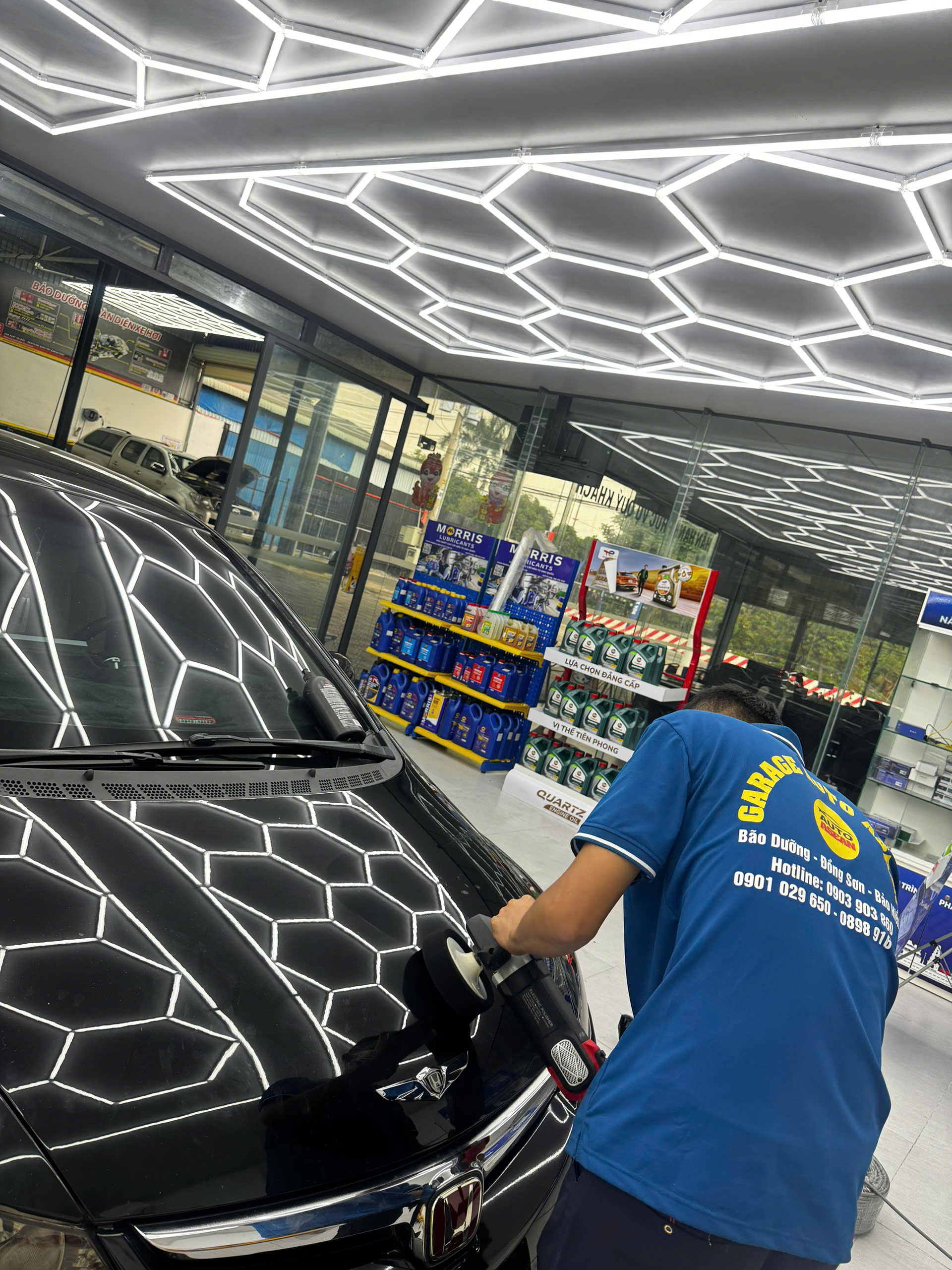 dịch vụ đánh bóng ô tô giá rẻ tại Bình Dương