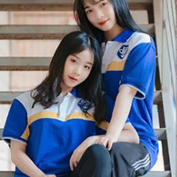 Áo polo thể dục màu xanh bích