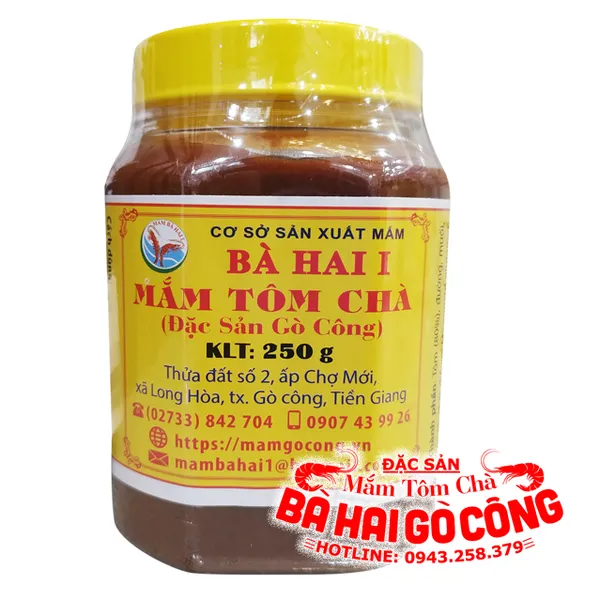 Mắm tôm chà Bà Hai Gò Công hủ 250g