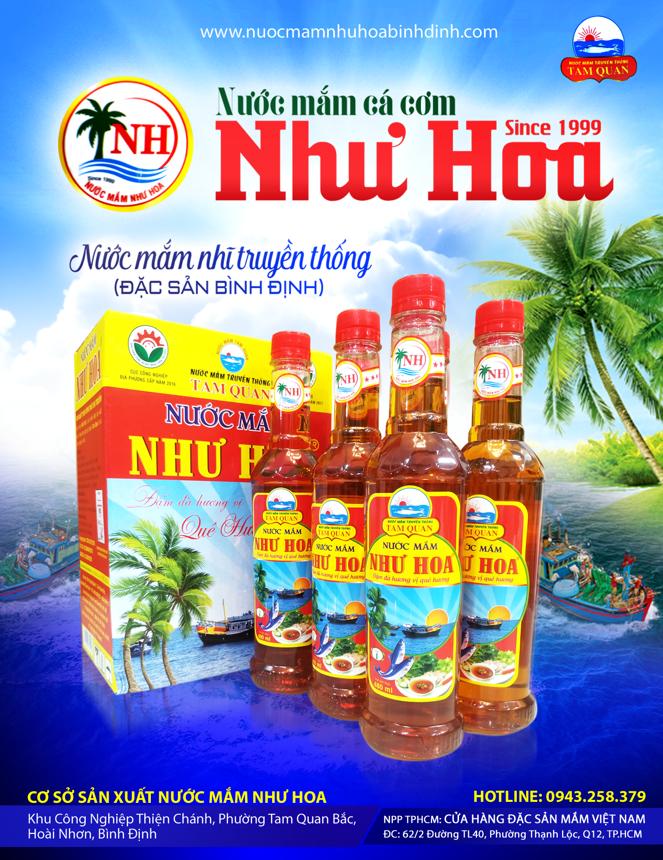 Poster nước mắm Như Hoa Bình Định