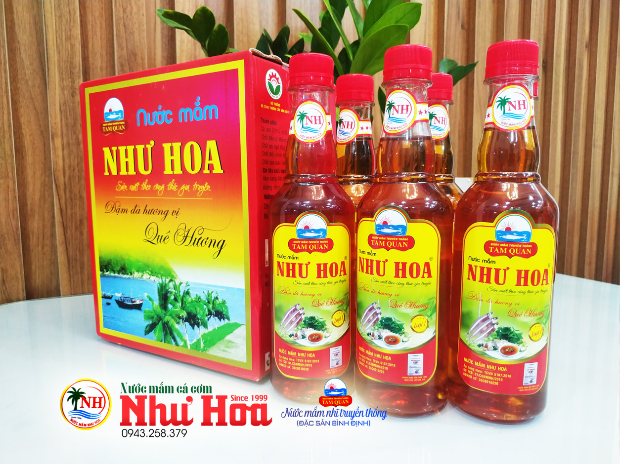 Nước mắm cá cơm Như Hoa Tam Quan