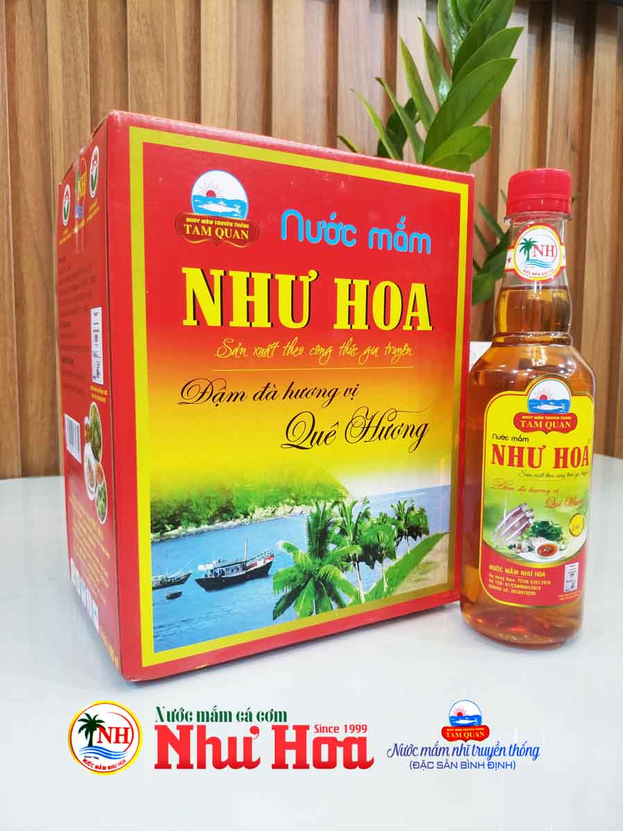 Nước mắm cá cơm Như Hoa Tam Quan - Chai 480ml