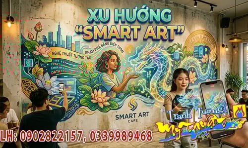 Xu Hướng Vẽ Tranh Tường 2026- Khi Nghệ Thuật Giao Thoa Cùng Công Nghệ