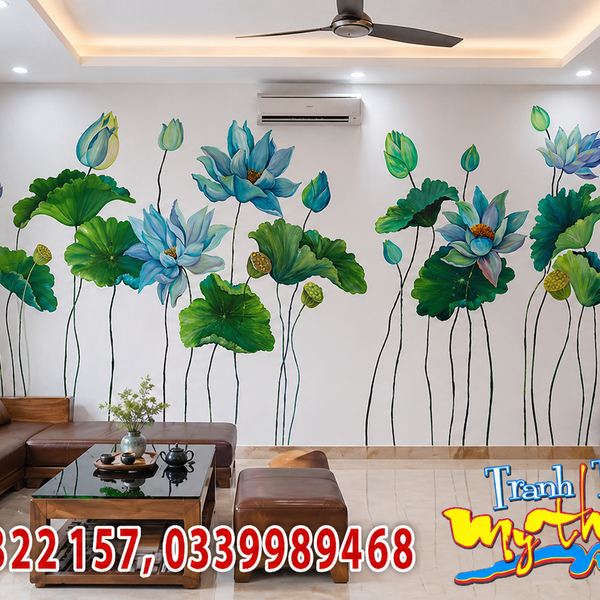 Vẽ Tranh Tường Tranh Phòng Khách