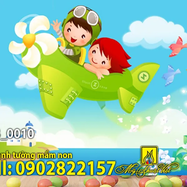 Vẽ tranh tường phòng bé yêu