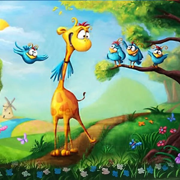 Vẽ tranh tường phòng bé yêu