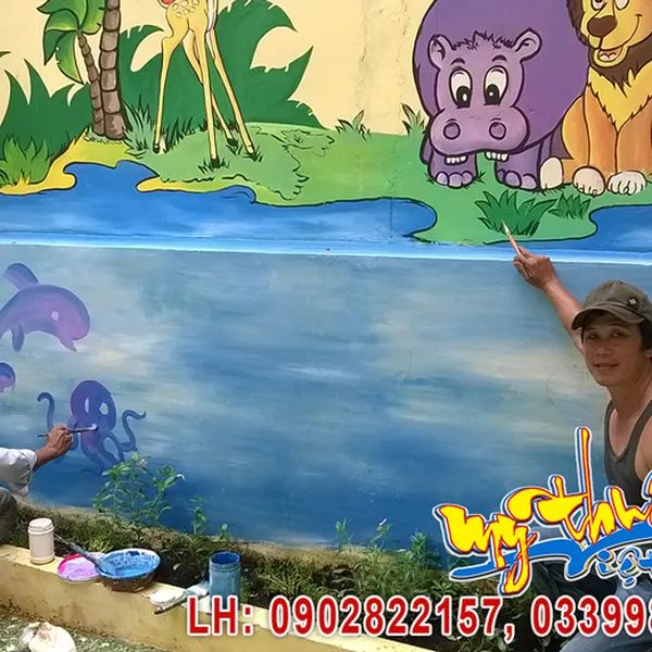 Vẽ Tranh Tường Mầm Non Mẫu Giáo Quận 6.