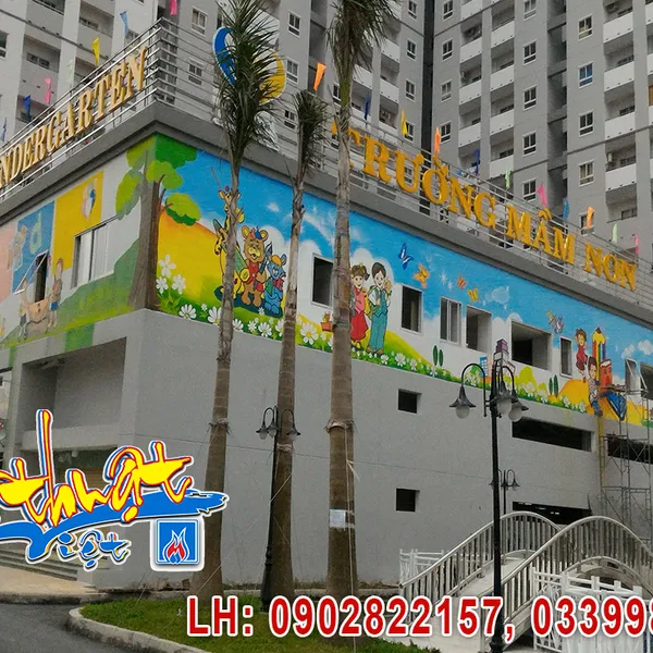 Vẽ tranh tường Mầm Non Trường Mầm Non Hoàng Lam, Q.Bình Chánh,ve-tranh-tuong-mam-non-truong-mam-no-hoang-lam-q-binh-chánh