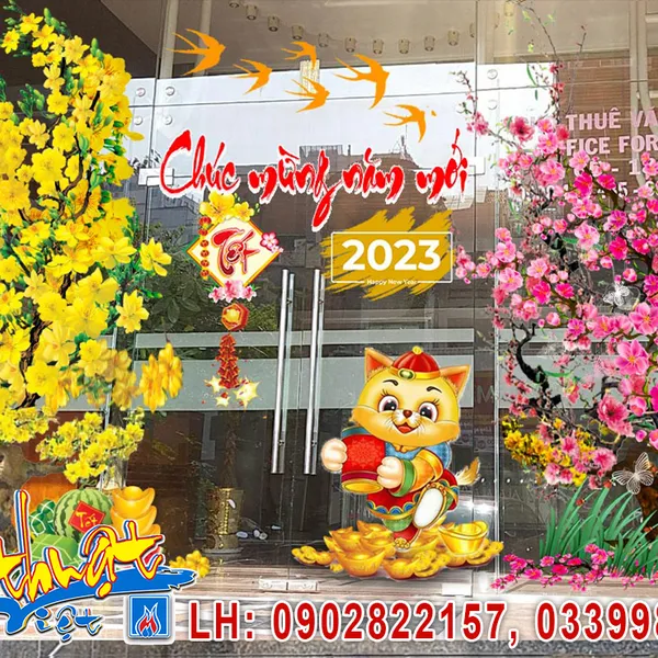 Vẽ tranh tường trang trí Tết 2023, ve-tranh-tuong-trang-tri-tet-2023